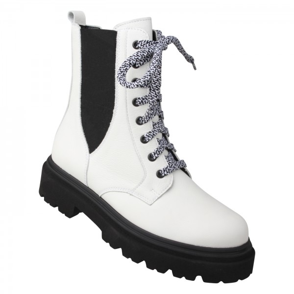 Lei By Tessamino Damenstiefel Frizzi weiss/schwarz Schlussverkauf