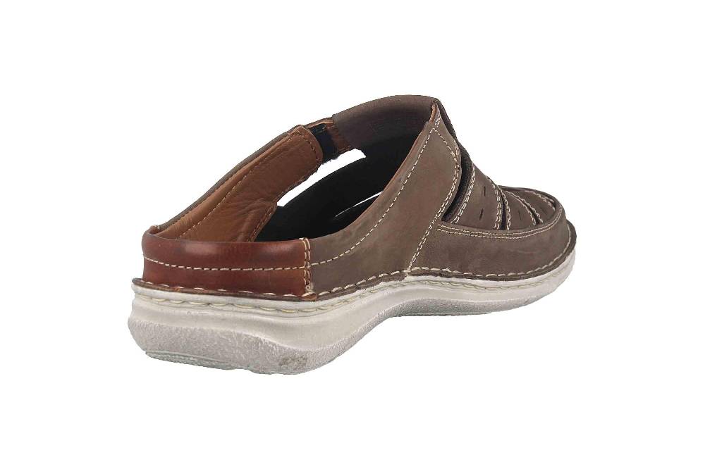 ﻿ Josef Seibel Anvers 76 Pantoletten in Übergrößen Grau 43676 21 711 große Herrenschuhe Weihnachtsangebot