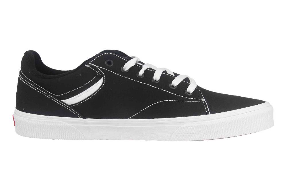 VANS MN Seldan CANVAS (Canvas) Black/White Sneaker in Übergrößen Schwarz VN0A4TZE1871 große Herrenschuhe Vatertagsangebot