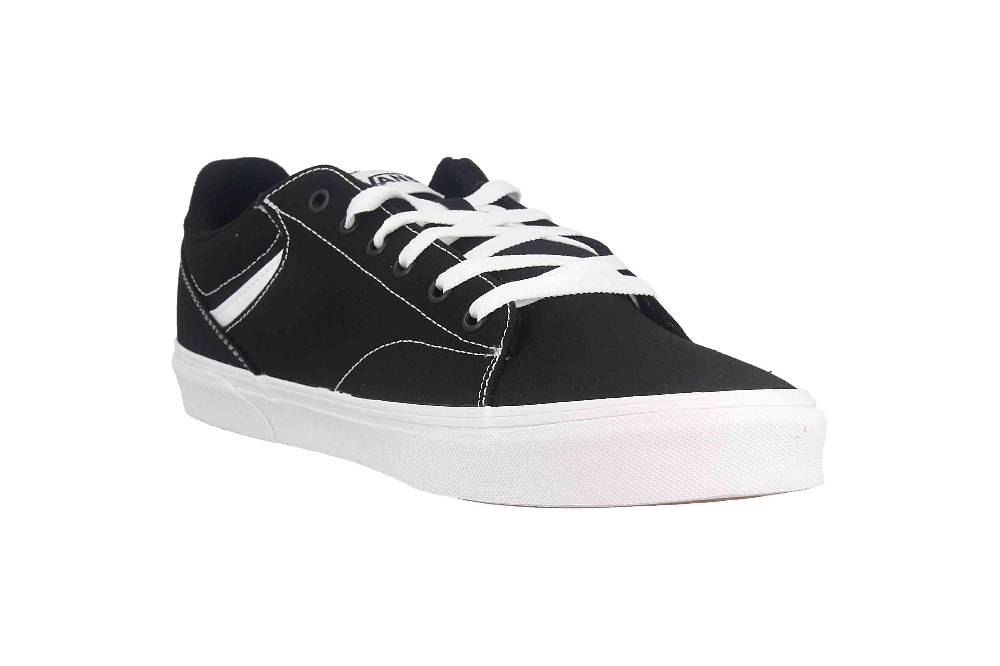 VANS MN Seldan CANVAS (Canvas) Black/White Sneaker in Übergrößen Schwarz VN0A4TZE1871 große Herrenschuhe Vatertagsangebot