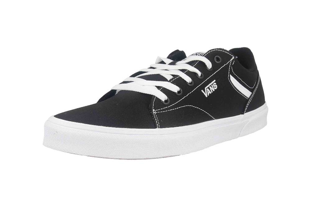 VANS MN Seldan CANVAS (Canvas) Black/White Sneaker in Übergrößen Schwarz VN0A4TZE1871 große Herrenschuhe Vatertagsangebot