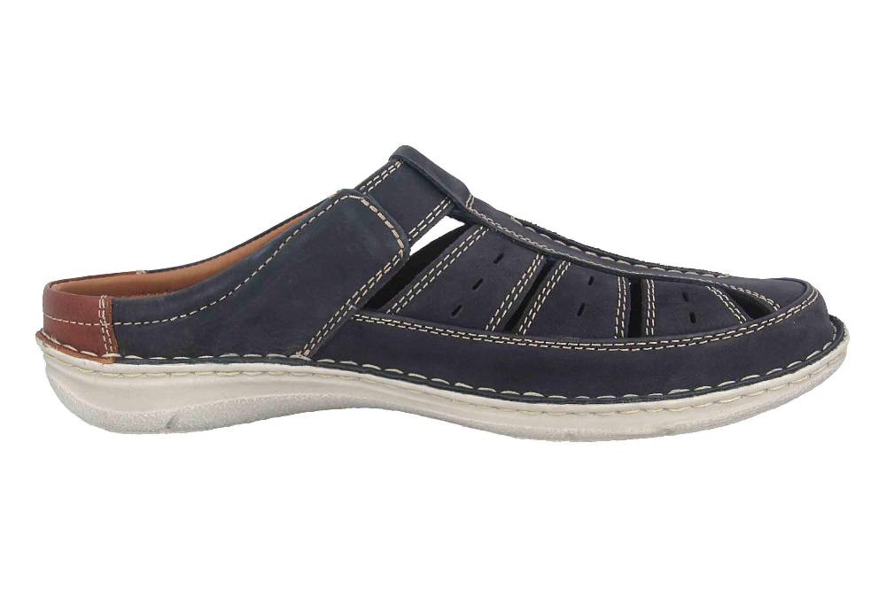 Josef Seibel Anvers 76 Pantoletten in Übergrößen Blau 43676 21 526 große Herrenschuhe Jubiläumsangebot