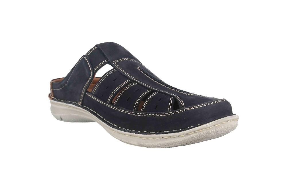 Josef Seibel Anvers 76 Pantoletten in Übergrößen Blau 43676 21 526 große Herrenschuhe Jubiläumsangebot