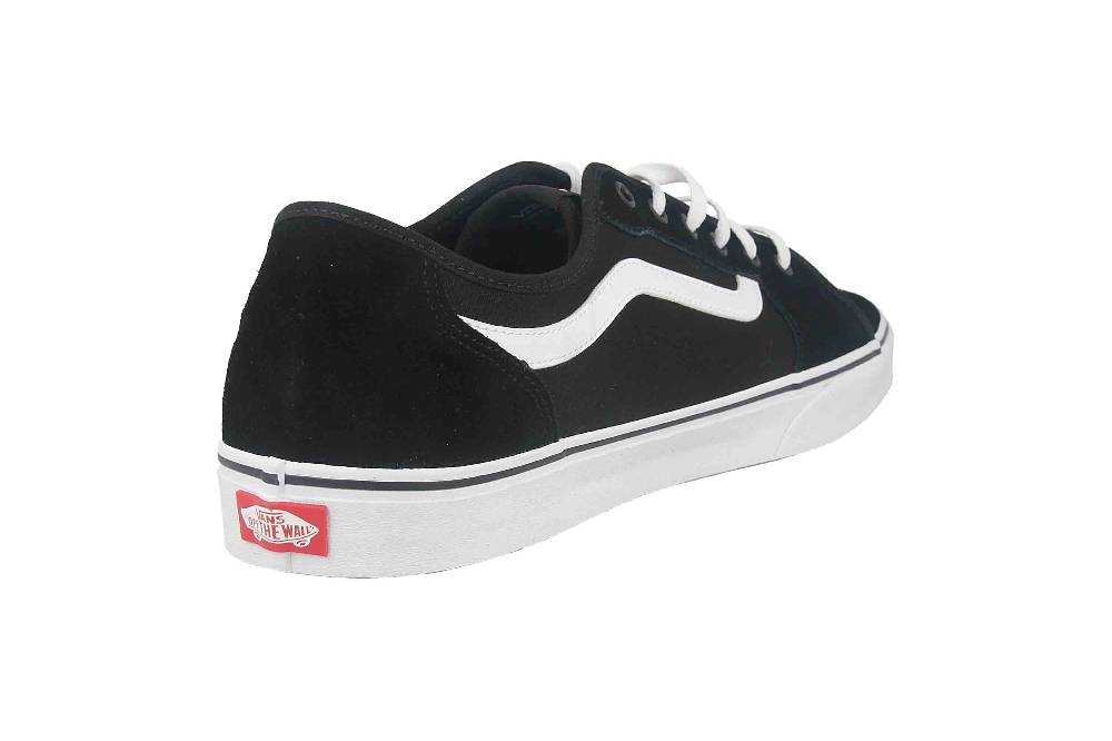 VANS MN Filmore Decon SUEDE/CANVAS (SUEDE/CANVAS) BLK/WHITE Sneaker in Übergrößen Schwarz VN0A3WKZ5LM1 große Herrenschuhe Online Outlet