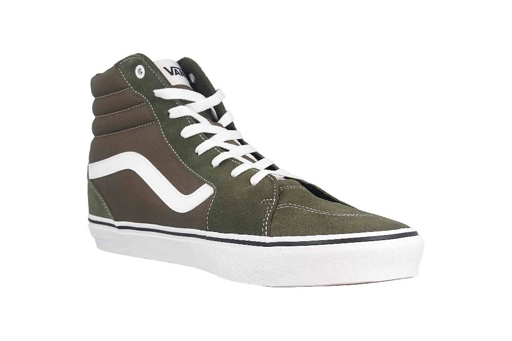 VANS MN Filmore Hi SUEDE/CANVAS GRAPE LEAF/WHITE Sneaker in Übergrößen Grün VN0A5KXTRQV1 große Herrenschuhe Blitzangebot