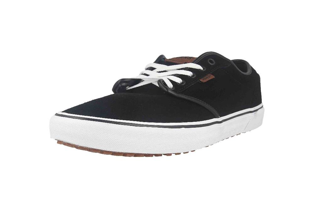 VANS MN ATWOOD VANSGUARD (SUEDE FLEECE) BLACK/WHITE Sneaker in Übergrößen Schwarz VN0A5KXS70P1 große Herrenschuhe Große Rabatte