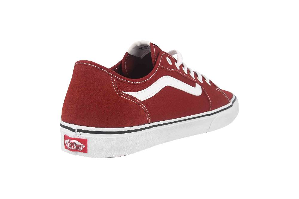 VANS MN Filmore Decon SUEDE/CANVAS FIRED BRICK Sneaker in Übergrößen Rot VN0A5HTYZHG1 große Herrenschuhe Neuheiten