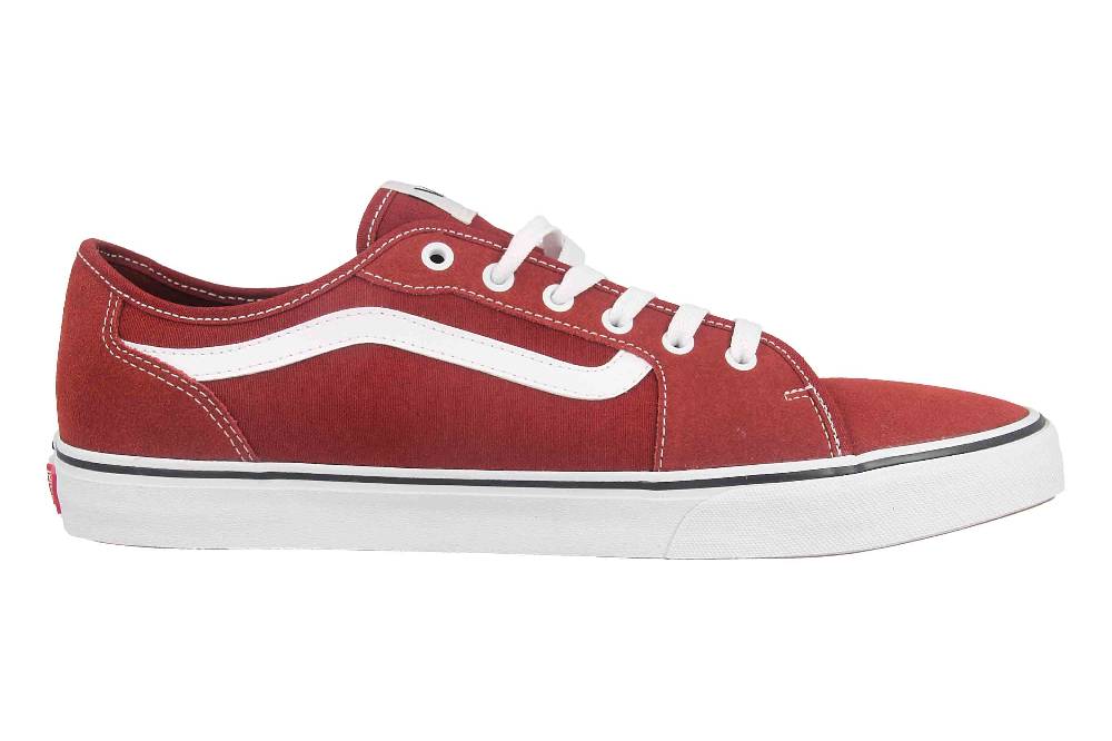 VANS MN Filmore Decon SUEDE/CANVAS FIRED BRICK Sneaker in Übergrößen Rot VN0A5HTYZHG1 große Herrenschuhe Neuheiten