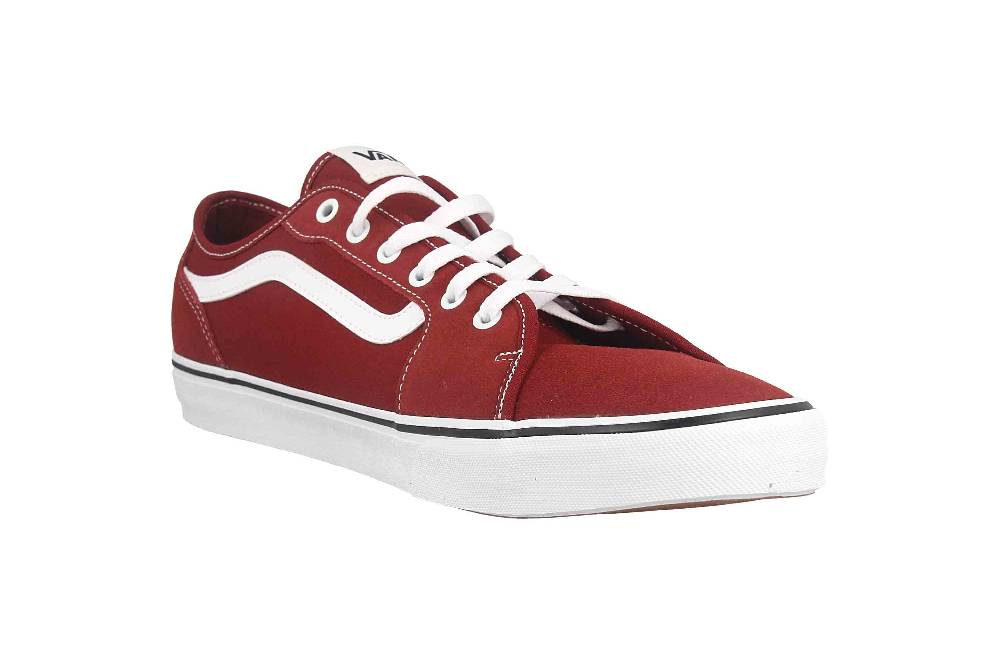 VANS MN Filmore Decon SUEDE/CANVAS FIRED BRICK Sneaker in Übergrößen Rot VN0A5HTYZHG1 große Herrenschuhe Neuheiten