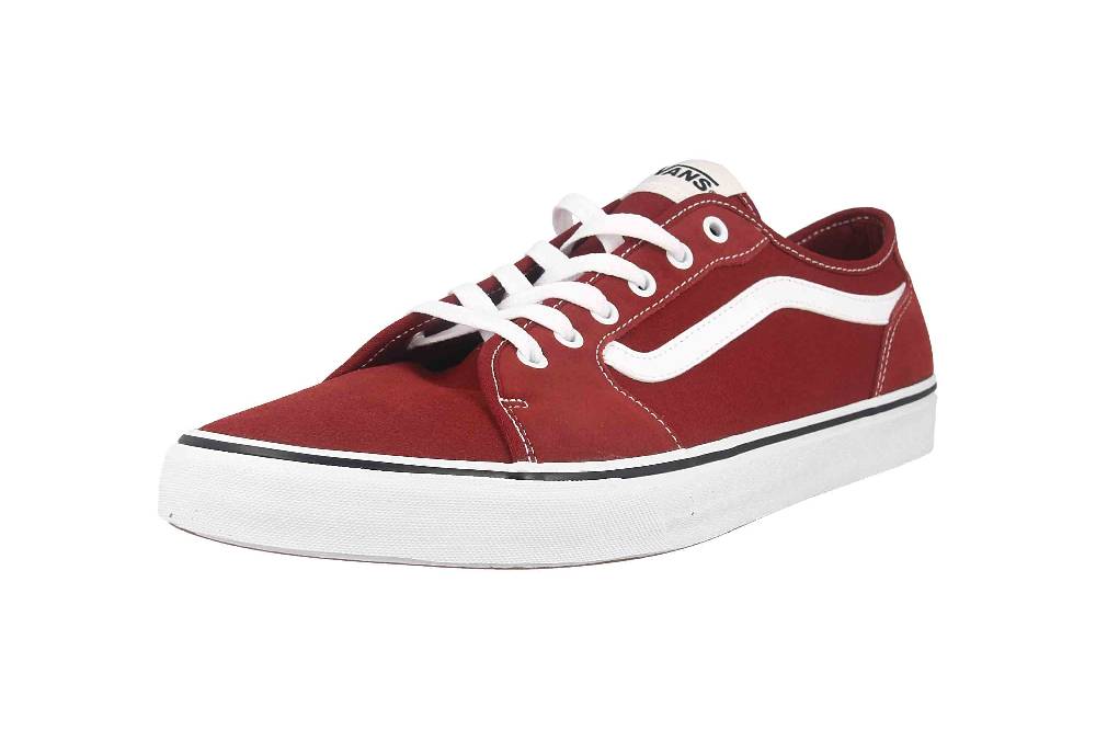 VANS MN Filmore Decon SUEDE/CANVAS FIRED BRICK Sneaker in Übergrößen Rot VN0A5HTYZHG1 große Herrenschuhe Neuheiten
