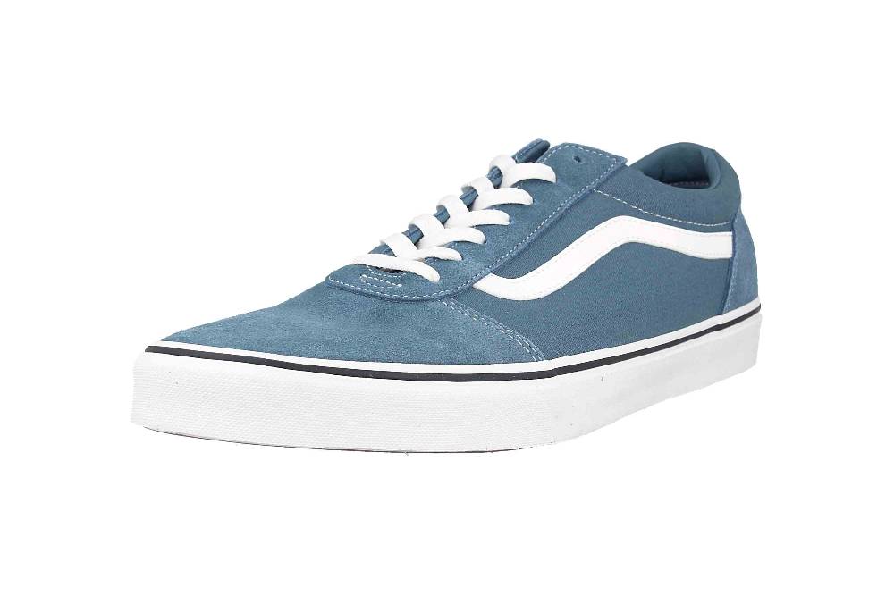 VANS MN Ward SUEDE/CANVAS BLUESTONE Sneaker in Übergrößen Blau VN0A38DMJCN1 große Herrenschuhe Saisonale Angebote