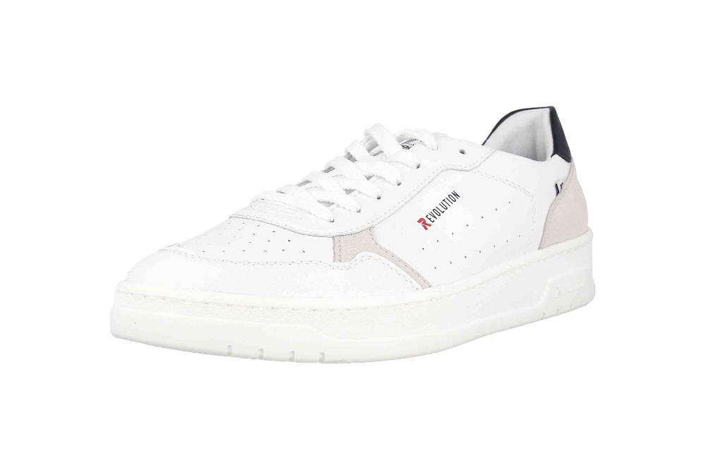 Rieker Evolution Sneaker in Übergrößen Weiß U0401-81 große Herrenschuhe Bis zu 50% Rabatt