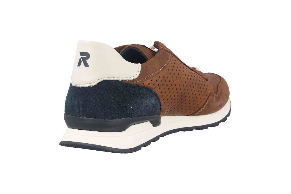 Rieker Evolution Sneaker in Übergrößen Braun U0302-24 große Herrenschuhe Nur für heute