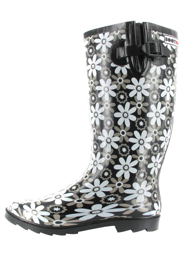 Intex Kautschuk-Gummistiefel in Übergrößen Schwarz Florence 14102 große Damenschuhe Rabatt
