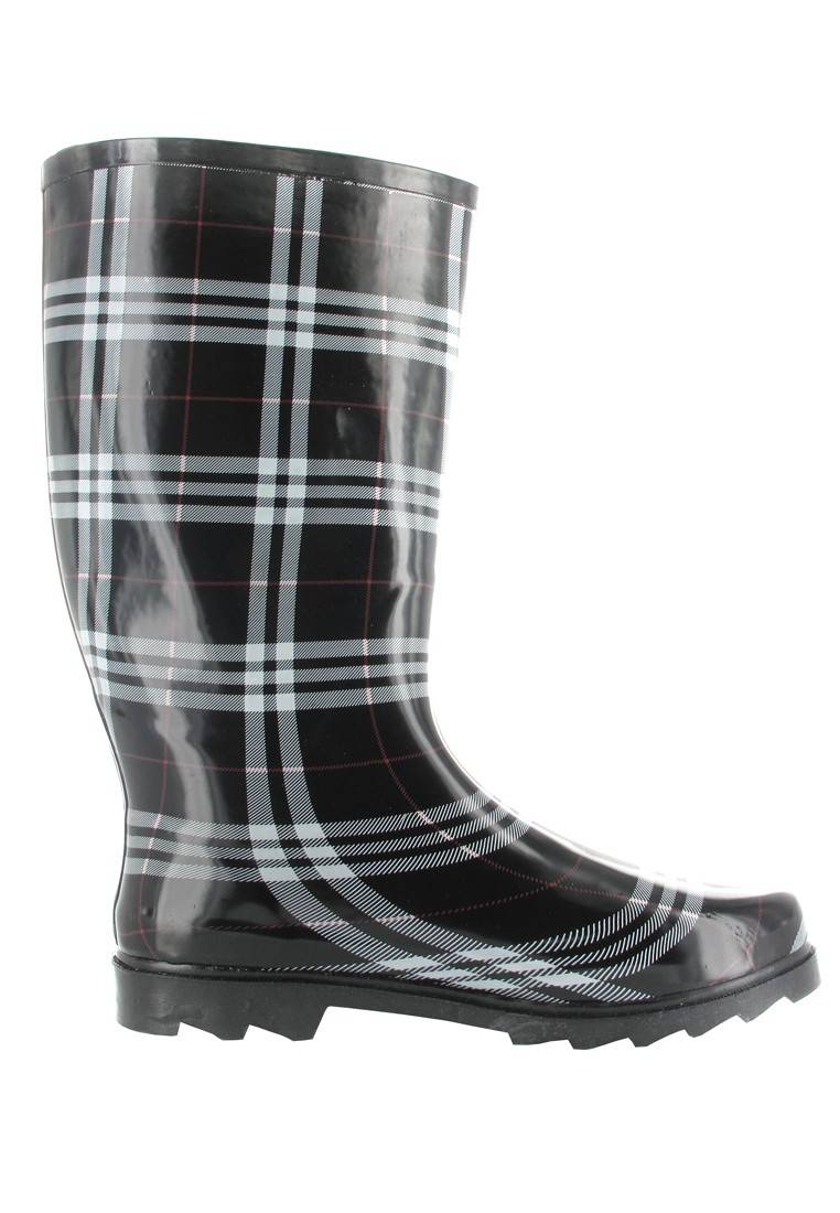 Intex Kautschuk-Gummistiefel in Übergrößen Schwarz Cora 14101 große Damenschuhe Günstig kaufen