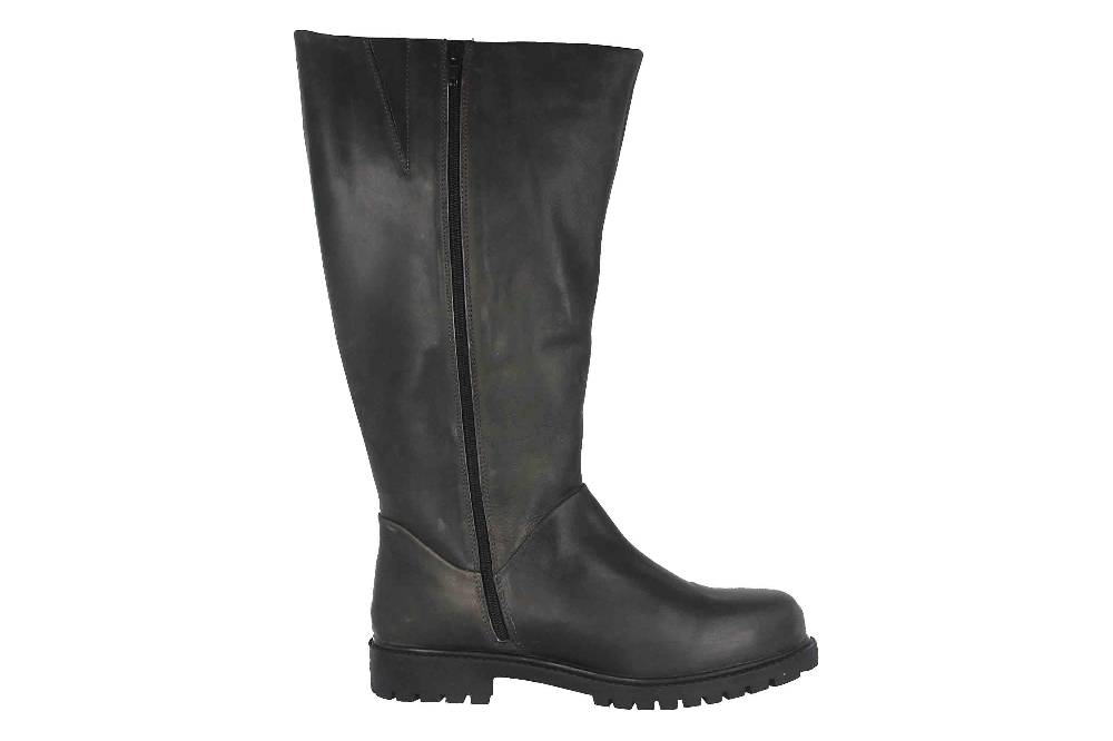 MayBe Weitschaftstiefel in Übergrößen Grau 67668 Anthrazite große Damenschuhe Online Shopping