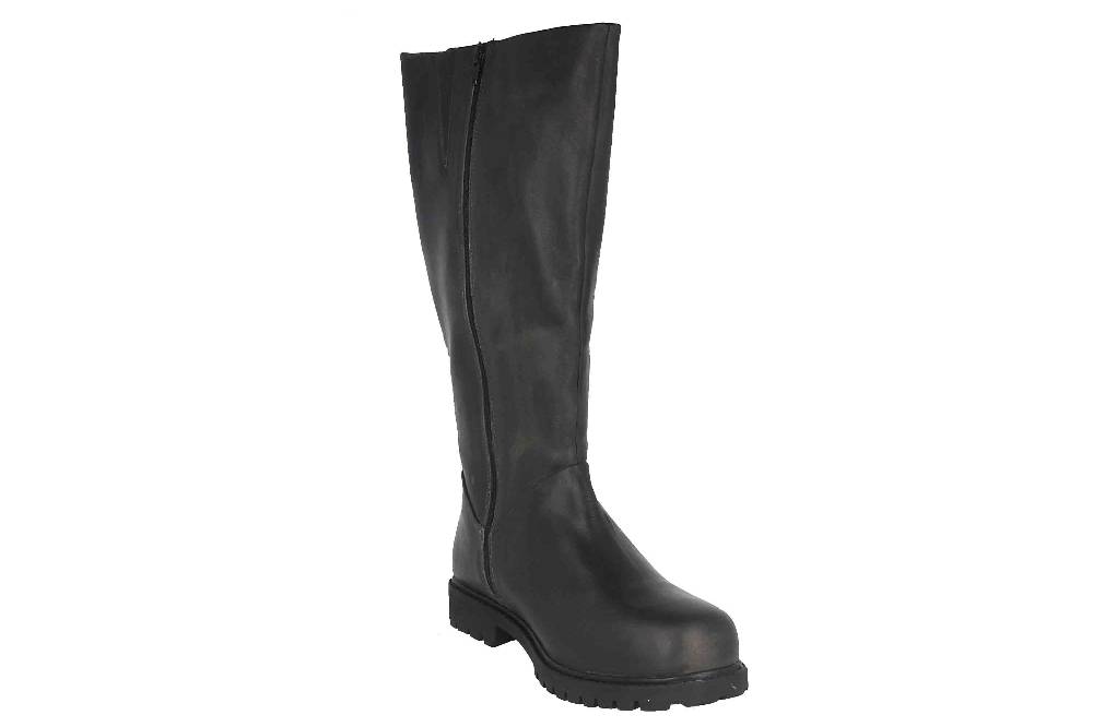 MayBe Weitschaftstiefel in Übergrößen Grau 67668 Anthrazite große Damenschuhe Online Shopping