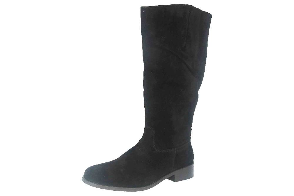 MayBe Weitschaftstiefel in Übergrößen Schwarz 67667 Black große Damenschuhe Preisnachlass