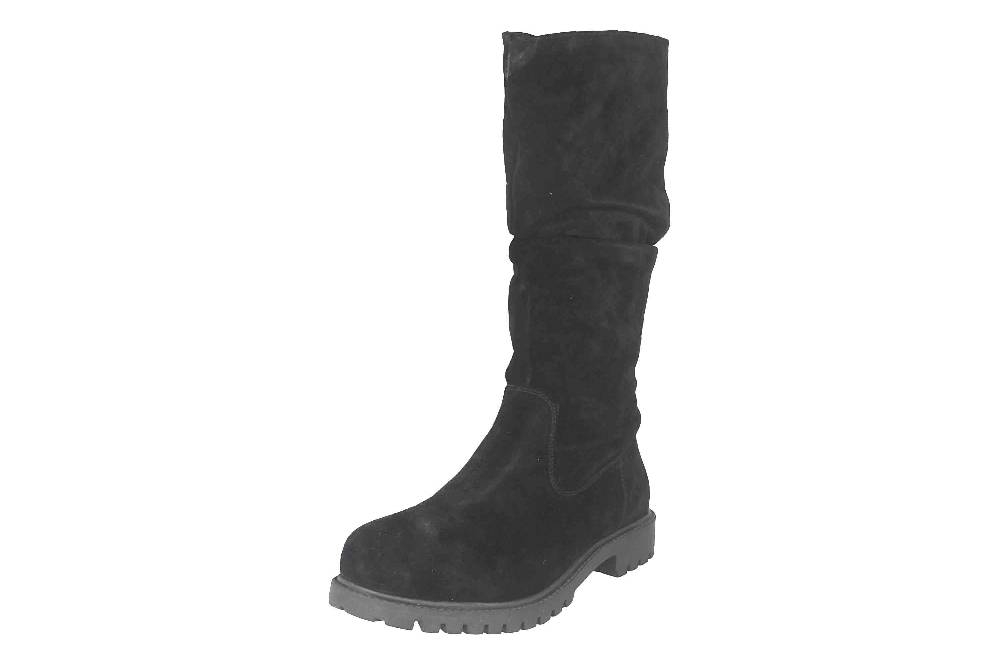 MayBe Weitschaftstiefel in Übergrößen Schwarz 67663 Black große Damenschuhe Black Friday