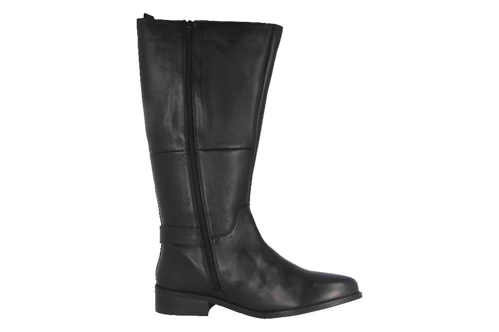 MayBe Weitschaftstiefel in Übergrößen Schwarz 67661 Black große Damenschuhe Osterangebot
