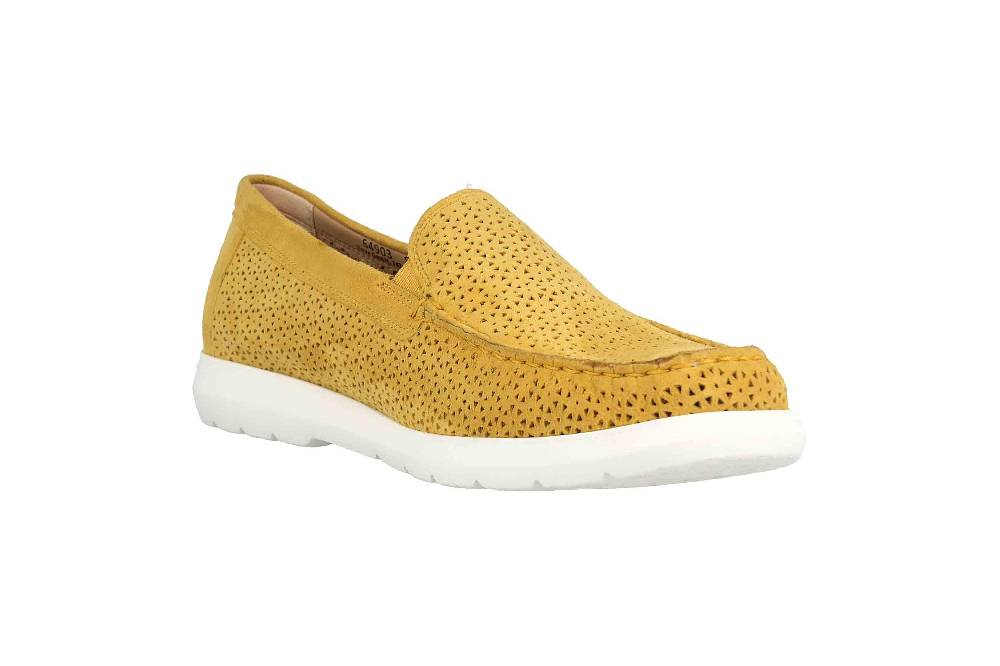 Sioux CORTIZIA-713-H Slipper in Übergrößen Gelb 64903 große Damenschuhe Top Angebot