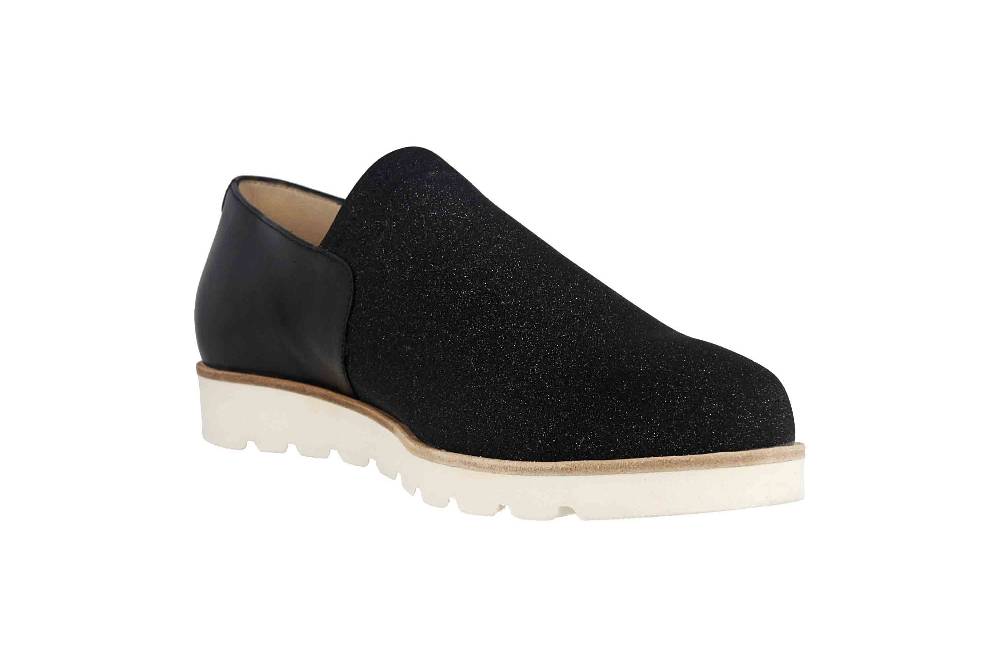 Sioux Meredith-705-XL Slipper in Übergrößen Schwarz 63580 große Damenschuhe Kauf eins, bekomm eins gratis