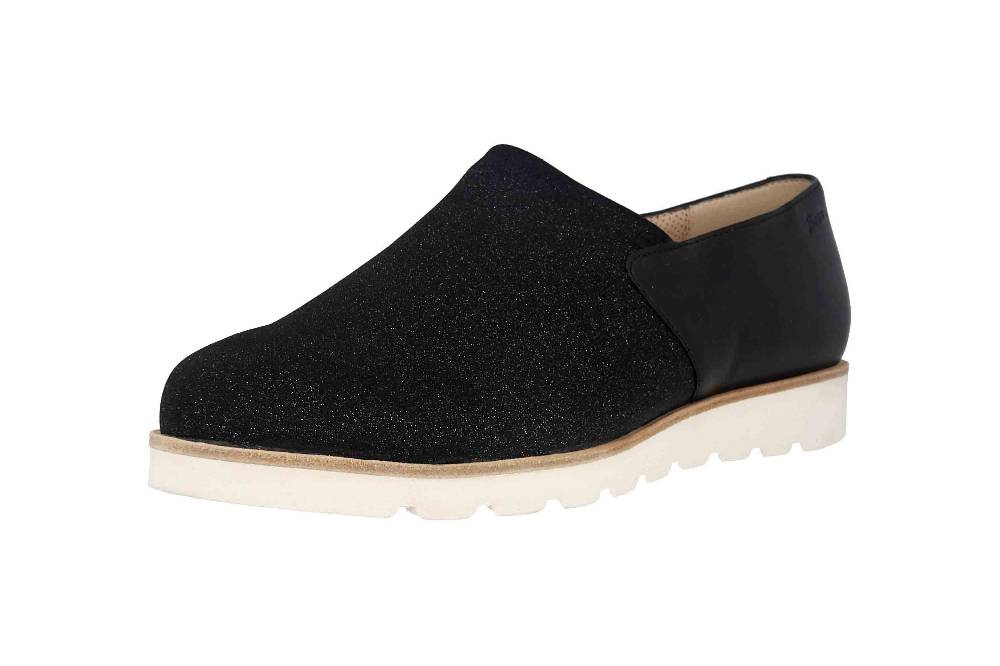 Sioux Meredith-705-XL Slipper in Übergrößen Schwarz 63580 große Damenschuhe Kauf eins, bekomm eins gratis