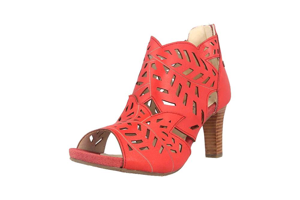 Laura Vita Sandaletten in Übergrößen Rot ALBANE 048 Rouge große Damenschuhe 50% Rabatt für begrenzte Zeit