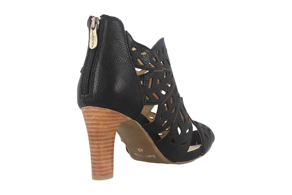 Laura Vita Sandaletten in Übergrößen Schwarz ALBANE 048 Noir große Damenschuhe Rabatte dieses Monats