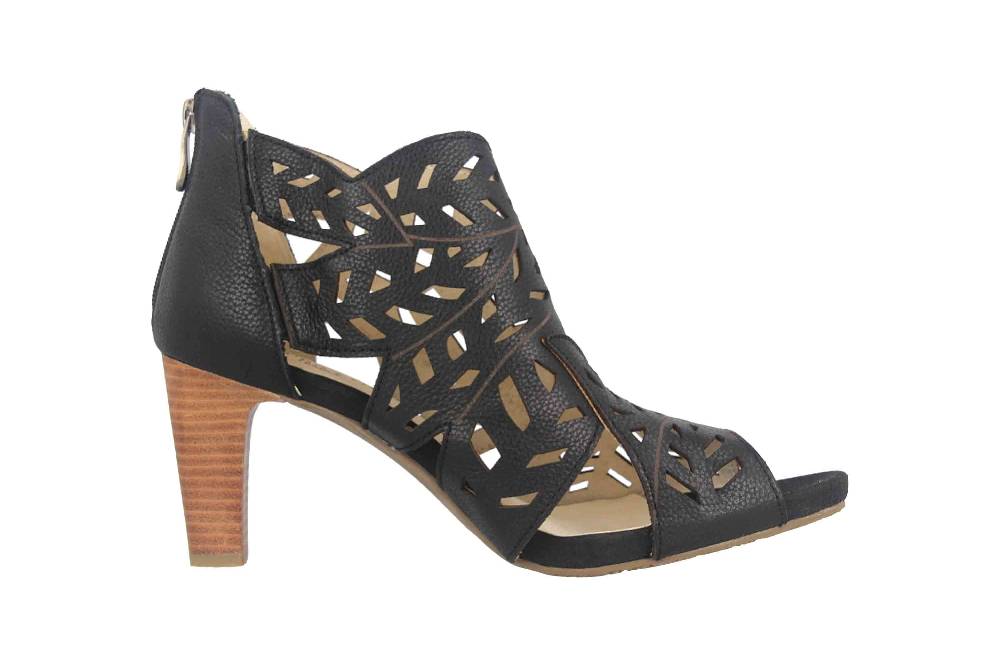 Laura Vita Sandaletten in Übergrößen Schwarz ALBANE 048 Noir große Damenschuhe Rabatte dieses Monats
