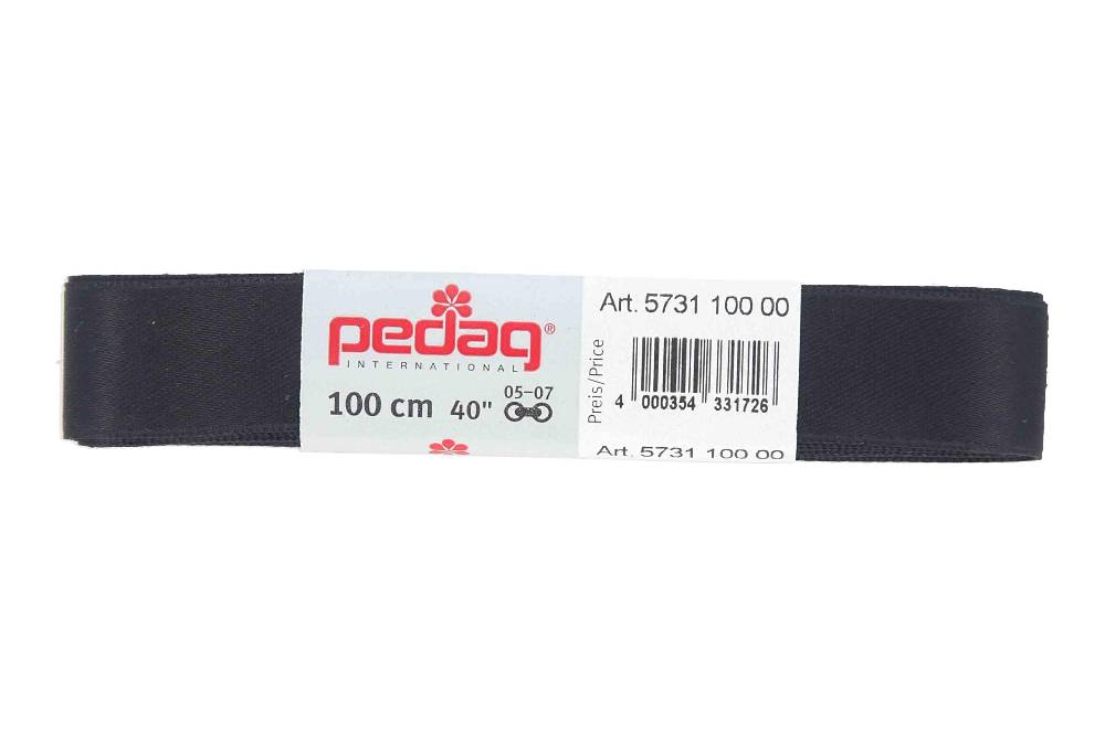 pedag - SATINSENKEL - Schnürsenkel 100 cm (1 Paar) 16 mm breit- Diverse Farben Schlussverkauf