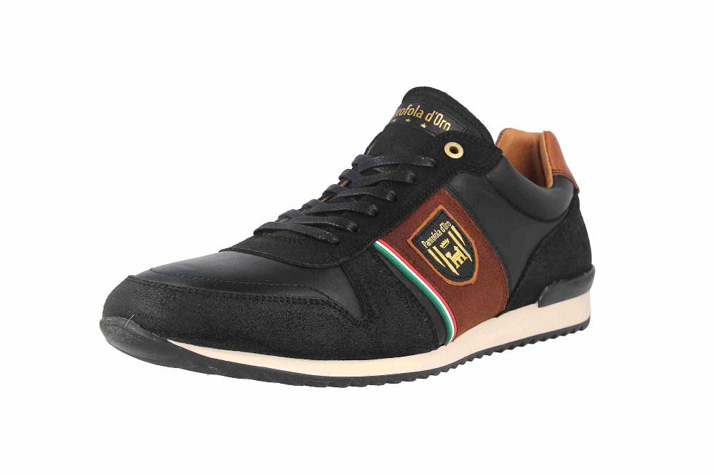 Pantofola d'Oro UMITO UOMO LOW XL Sneaker in Übergrößen Schwarz 10203038.25Y/10203075.25Y große Herrenschuhe Bestseller