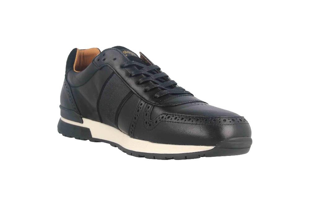 Pantofola d'Oro SANGANO UOMO LOW XL Sneaker in Übergrößen Schwarz 10203019.25Y/10203070.25Y große Herrenschuhe Saisonale Angebote