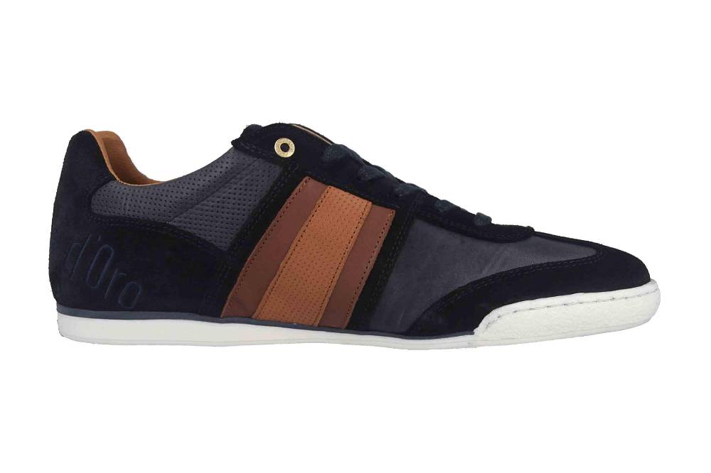 Pantofola d'Oro Imola Scudo Uomo Low Sneaker in Übergrößen Blau 10193040.29Y/10193084.29Y große Herrenschuhe Sonderangebote