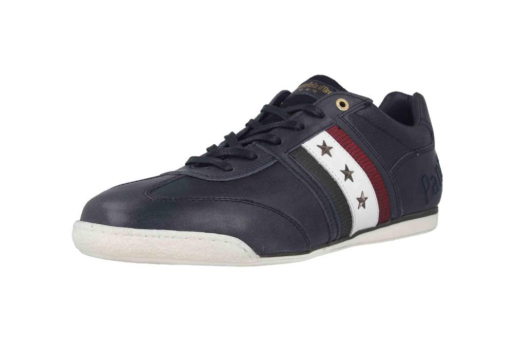 Pantofola d'Oro Imola Romagna Uomo Low Sneaker in Übergrößen Blau 10193037.29Y/10193082.29Y große Herrenschuhe Riesige Ersparnisse