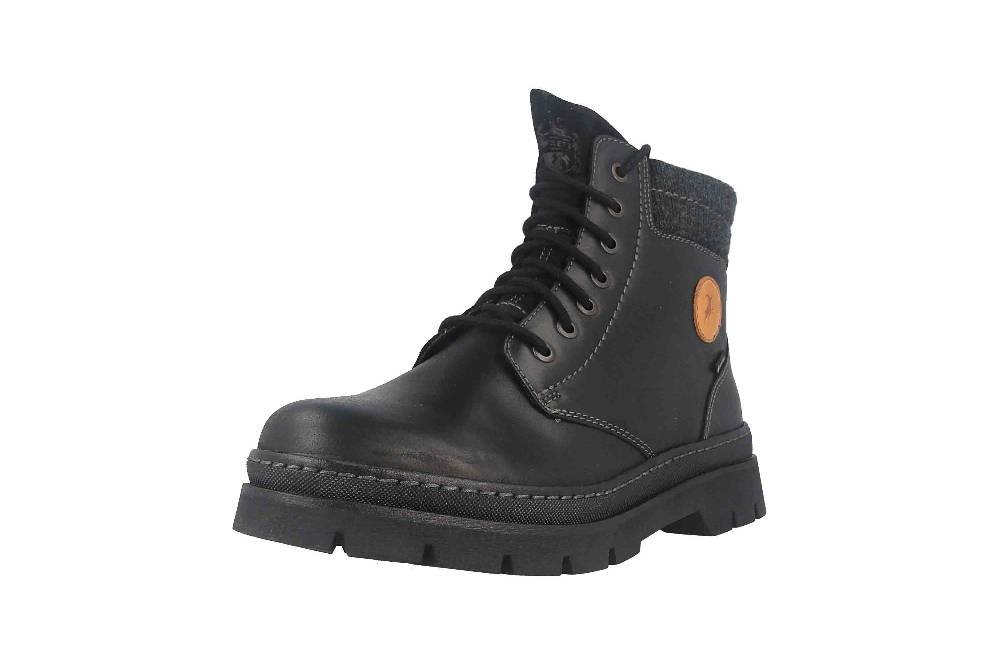 Fretz Men Zoran Boots in Übergrößen Schwarz 2410.8438-51 große Herrenschuhe Bis zu 55% Rabatt