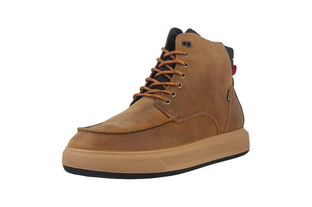 Fretz Men Sem Boots in Übergrößen Braun 4412.2418-20 große Herrenschuhe Super Rabatt
