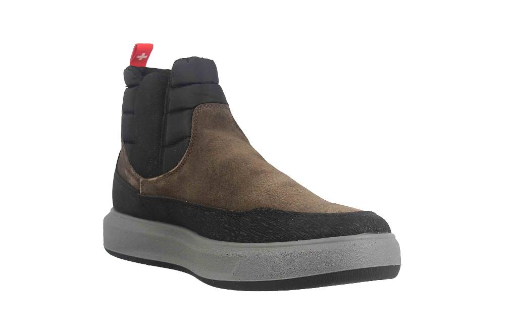 Fretz Men Sem Stiefeletten in Übergrößen Grau 4414.2489-69 große Herrenschuhe Riesige Rabatte