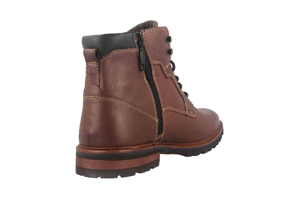 Fretz Men Milano Boots in Übergrößen Braun 6331.9712-12 große Herrenschuhe Fabrikladen