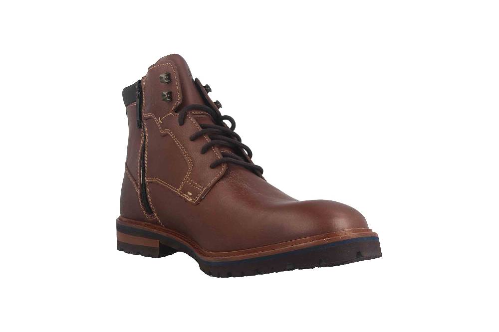 Fretz Men Milano Boots in Übergrößen Braun 6331.9712-12 große Herrenschuhe Fabrikladen