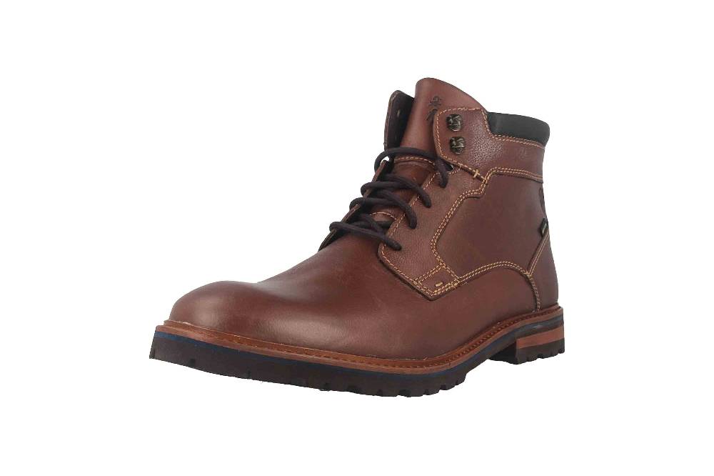 Fretz Men Milano Boots in Übergrößen Braun 6331.9712-12 große Herrenschuhe Fabrikladen