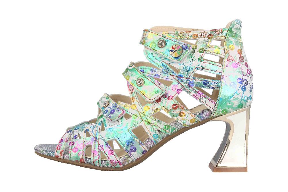 Laura Vita Sandaletten in Übergrößen Mehrfarbig JACBO 01 Bisque große Damenschuhe