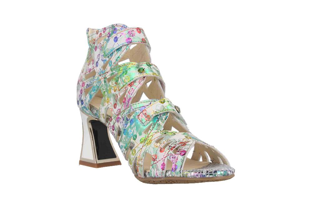 Laura Vita Sandaletten in Übergrößen Mehrfarbig JACBO 01 Bisque große Damenschuhe zollfrei