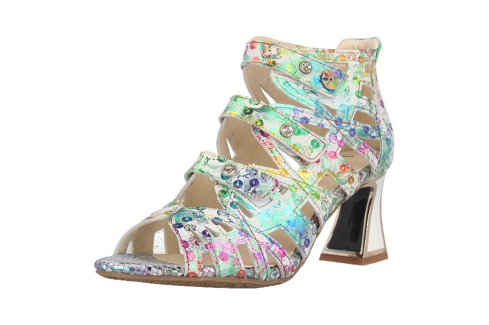 Laura Vita Sandaletten in Übergrößen Mehrfarbig JACBO 01 Bisque große Damenschuhe zollfrei
