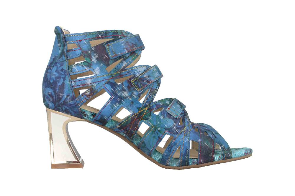 Laura Vita Sandaletten in Übergrößen Mehrfarbig JACBO 01 Jeans große Damenschuhe Online