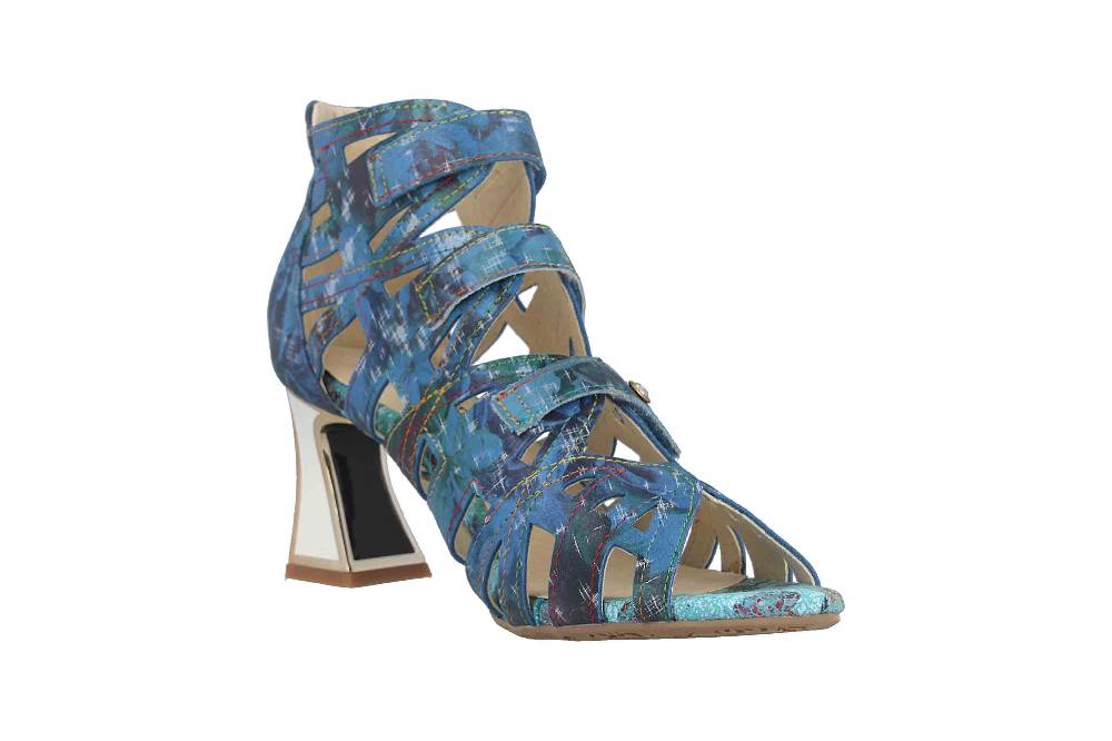 Laura Vita Sandaletten in Übergrößen Mehrfarbig JACBO 01 Jeans große Damenschuhe Online