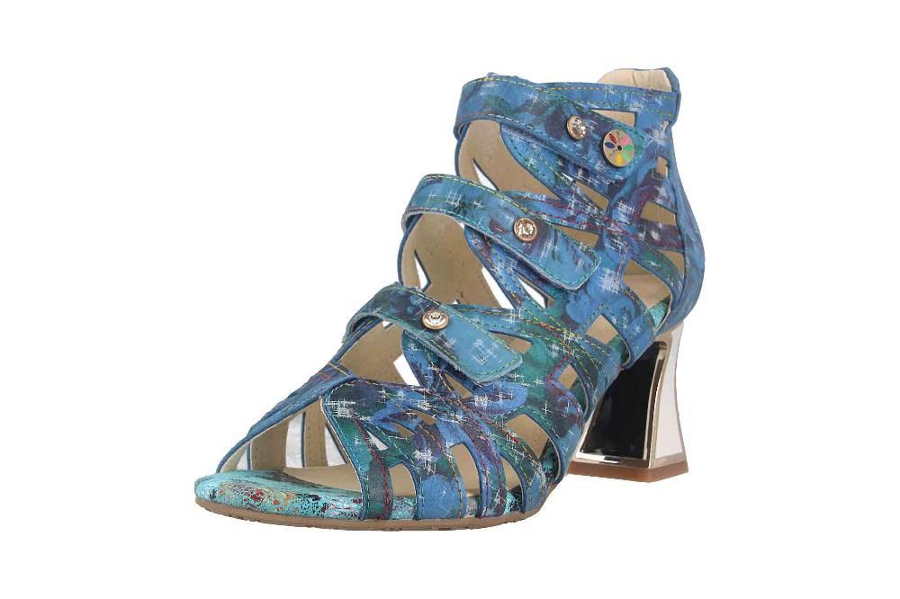 Laura Vita Sandaletten in Übergrößen Mehrfarbig JACBO 01 Jeans große Damenschuhe Online