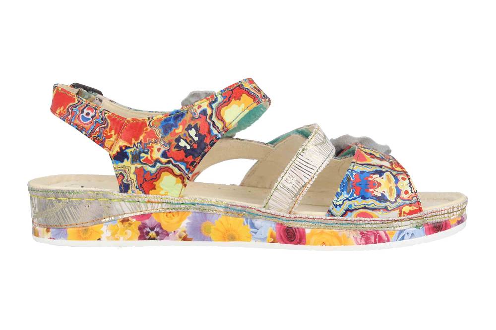 Laura Vita Sandalen in Übergrößen Mehrfarbig BRCUELO 06 Vert große Damenschuhe Outlet