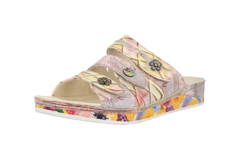 Laura Vita Pantoletten in Übergrößen Mehrfarbig BRCUELO 75 Beige große Damenschuhe Hotsell
