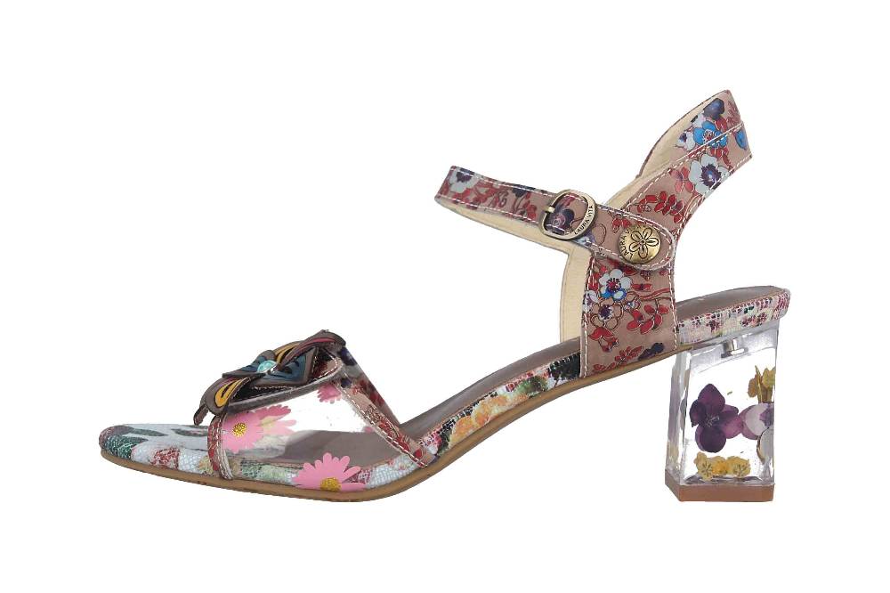 Laura Vita Sandaletten in Übergrößen Mehrfarbig LUCIAO 08 Gris große Damenschuhe